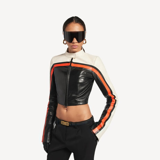 Bodies fitted biker jacket