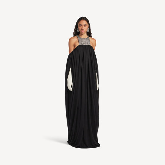 Embroidered maxi dress