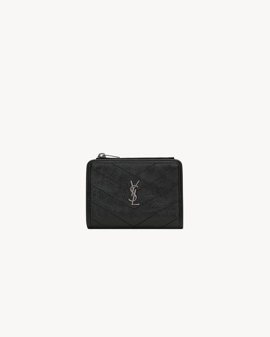 NIKI bi-fold wallet in vintage leather