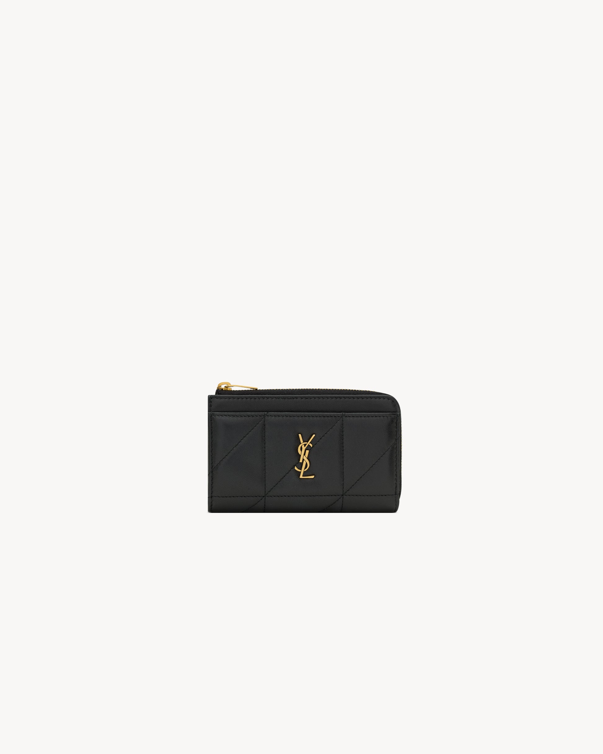 JAMIE zip card case in lambskin
