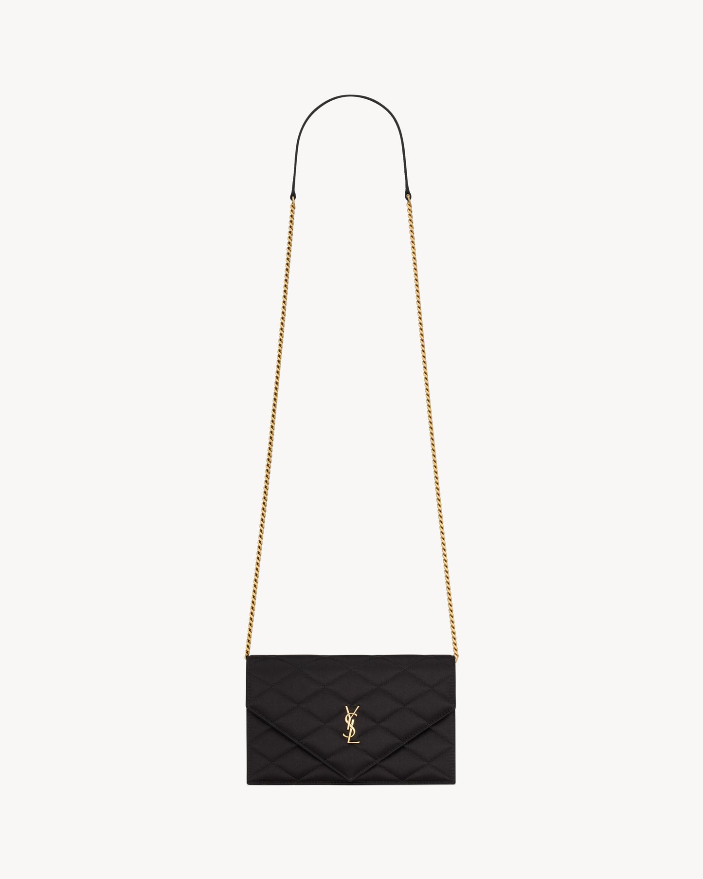 PARIS chain wallet in satin