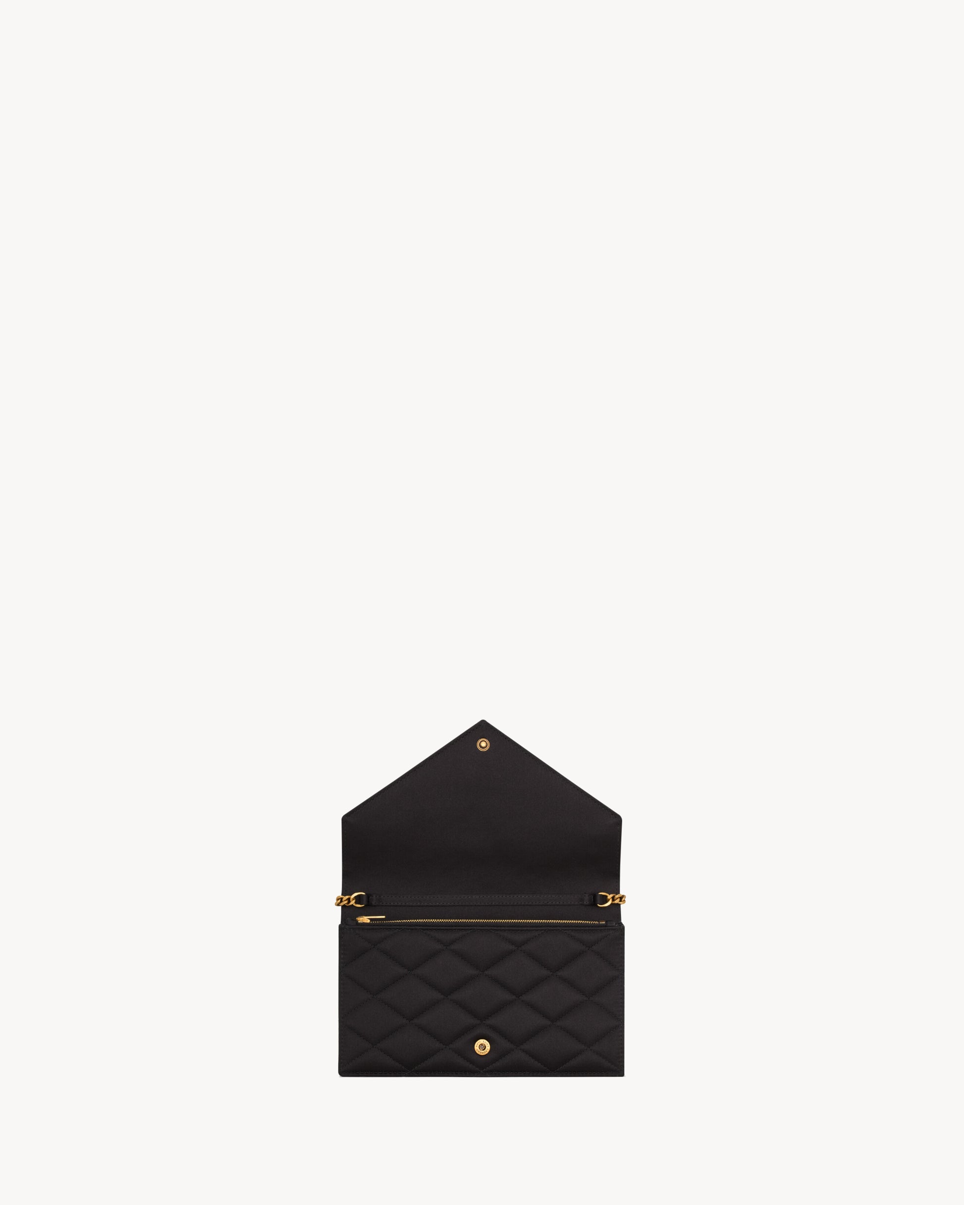 PARIS chain wallet in satin