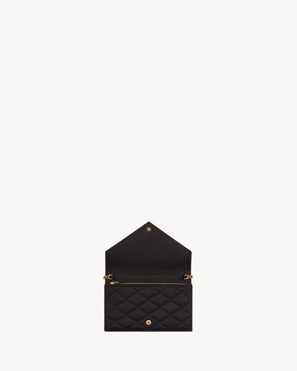PARIS chain wallet in satin