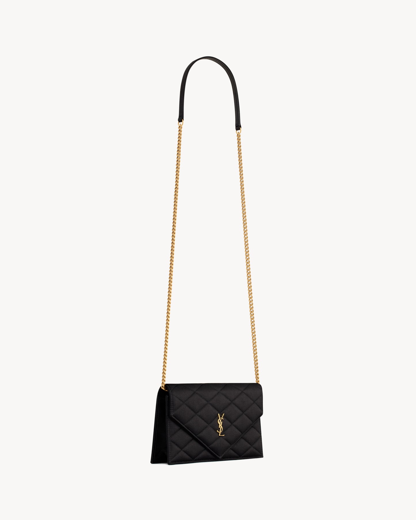 PARIS chain wallet in satin
