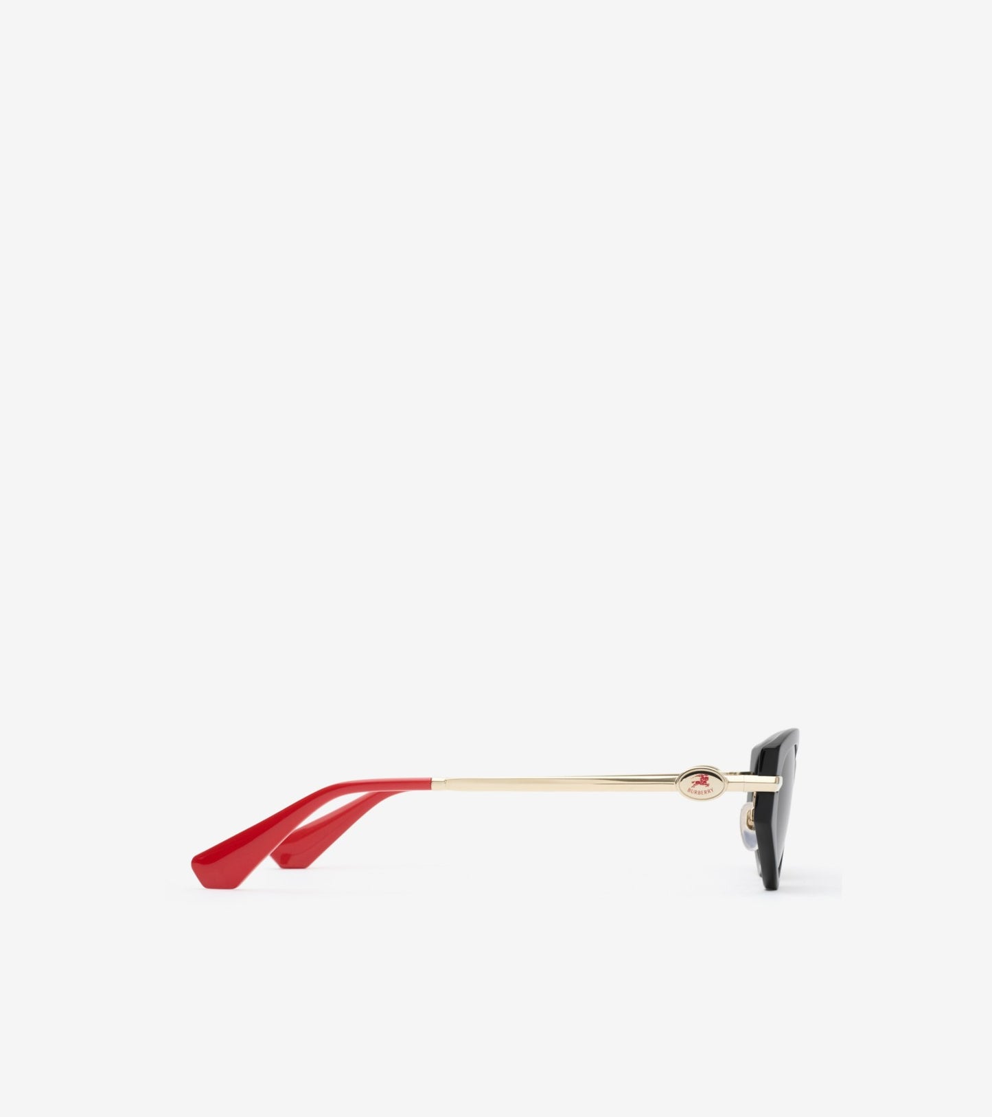 Knight Metal Cat-eye Sunglasses in Black