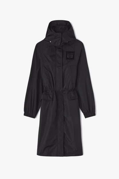 Nylon Parka Coat