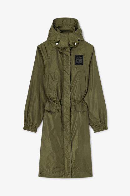 Nylon Parka Coat