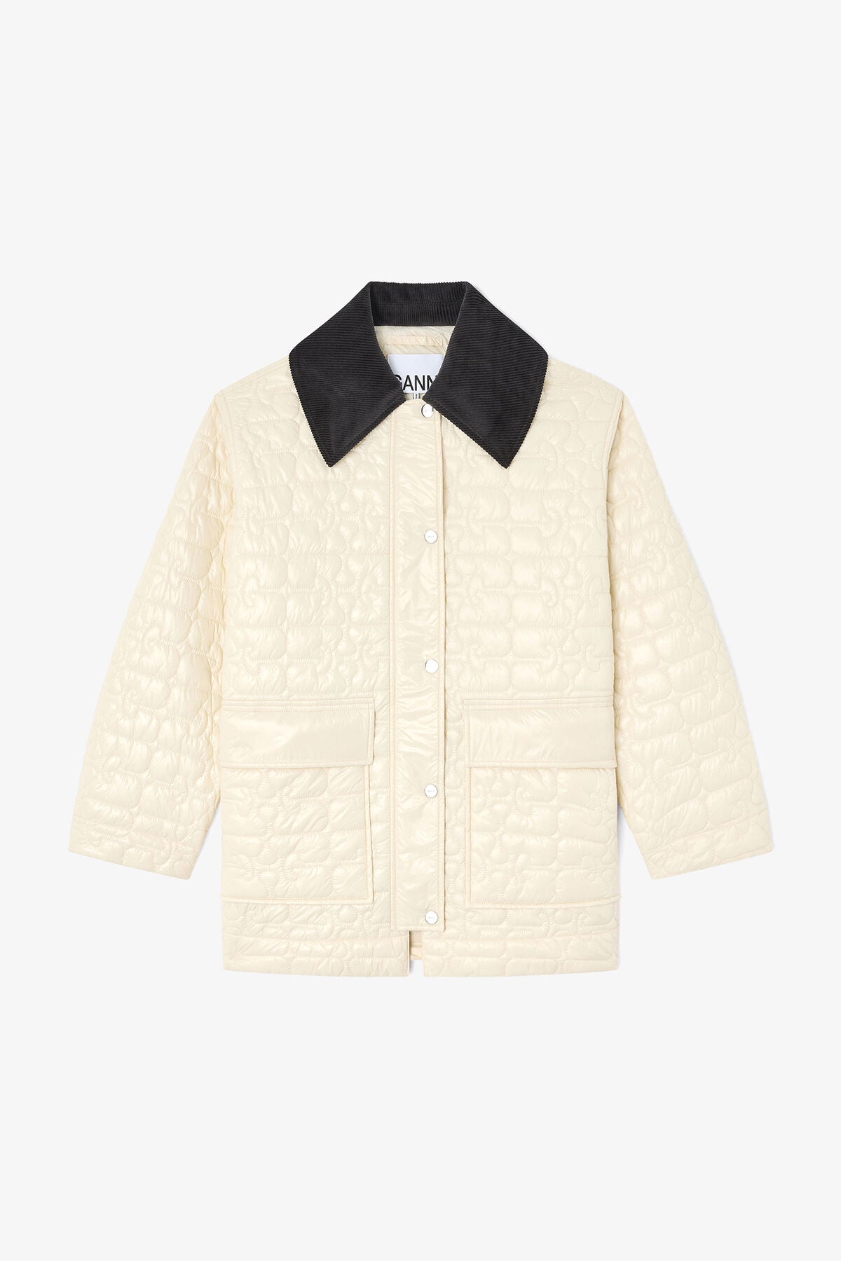 Shiny Quilt Midi Jacket