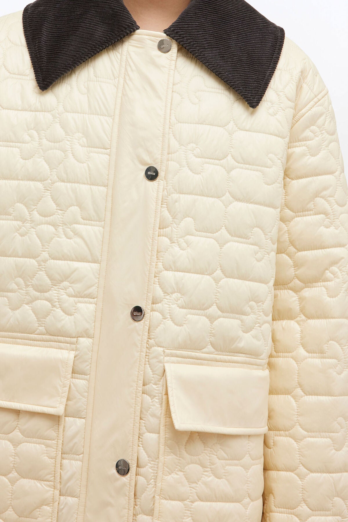 Shiny Quilt Midi Jacket