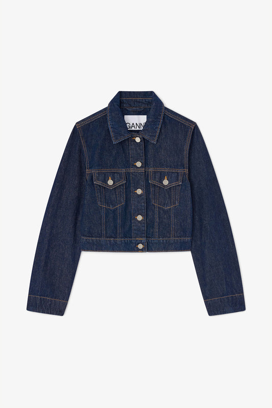 Jacket in Rinse Denim