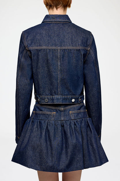 Jacket in Rinse Denim