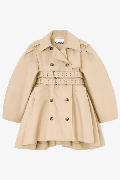Trench Coat in Double Cotton