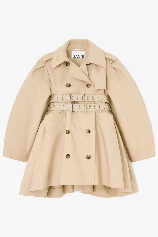 Trench Coat in Double Cotton