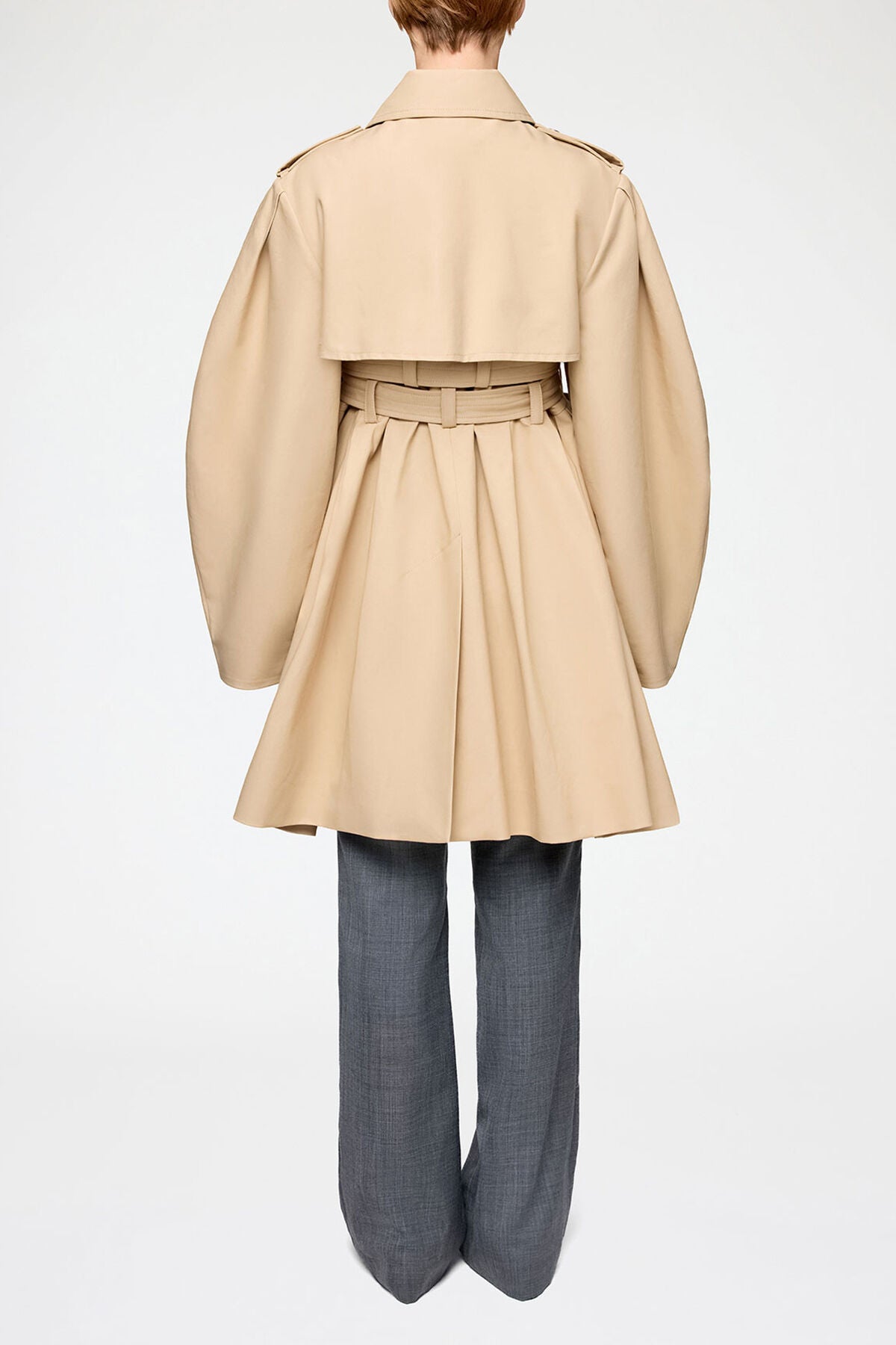 Trench Coat in Double Cotton