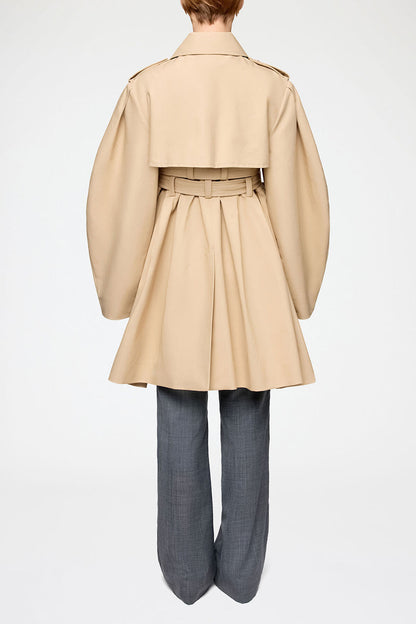 Trench Coat in Double Cotton