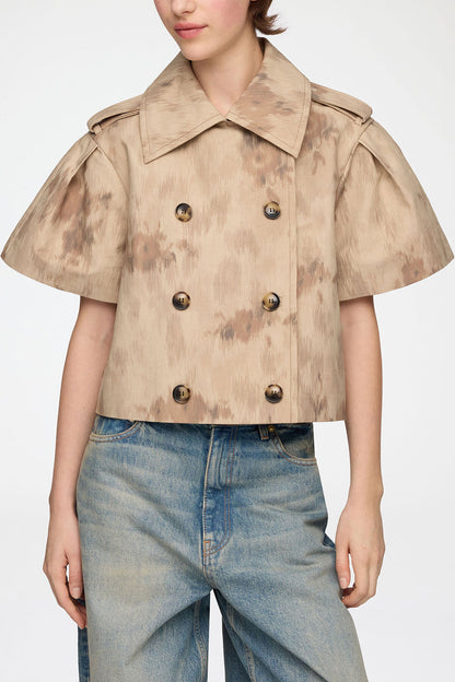 Jacket in Printed Cotton