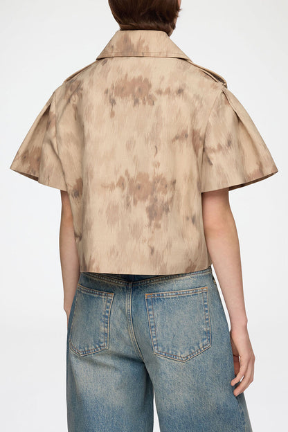 Jacket in Printed Cotton