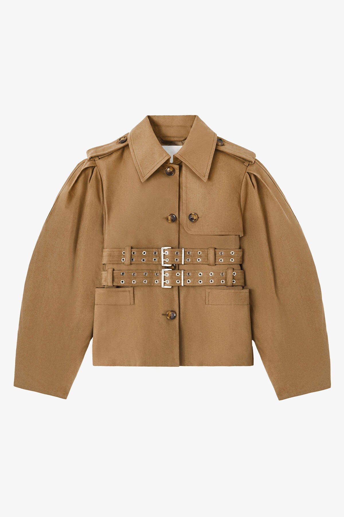 Jacket in Beige Canvas