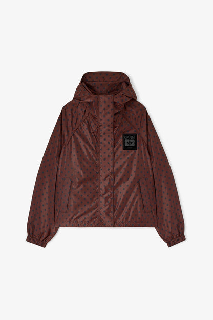 Jacket in Printed Nylon