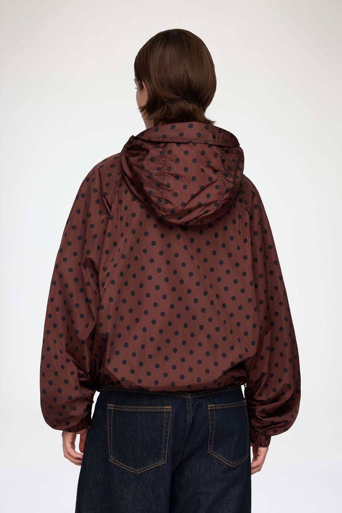 Jacket in Printed Nylon