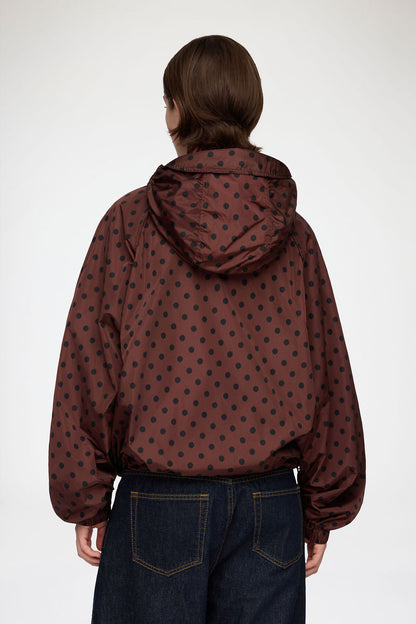 Jacket in Printed Nylon