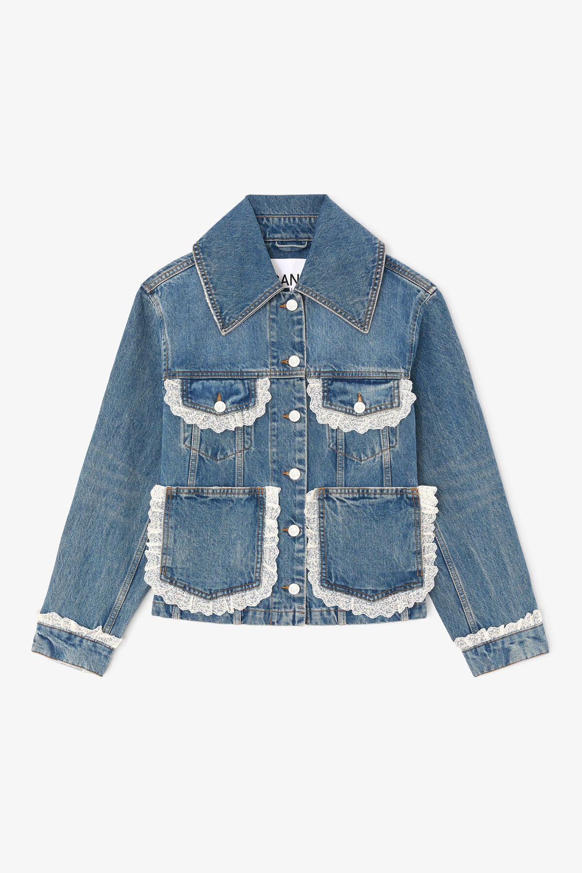 Jacket in Rigid Denim