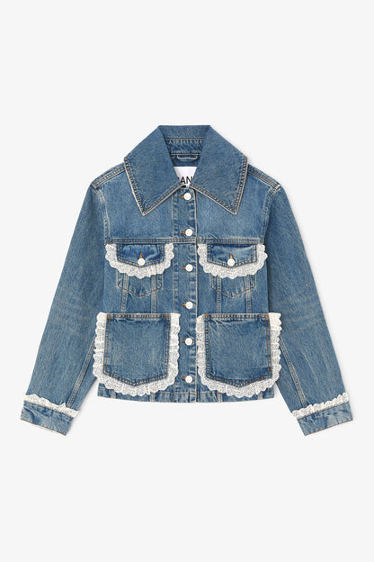 Jacket in Rigid Denim
