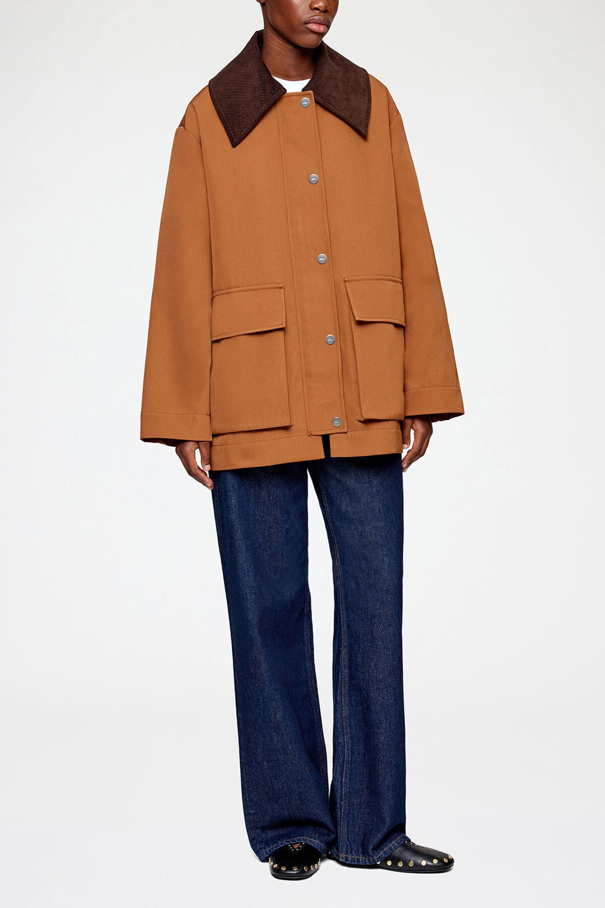 Jacket in Brown Twill