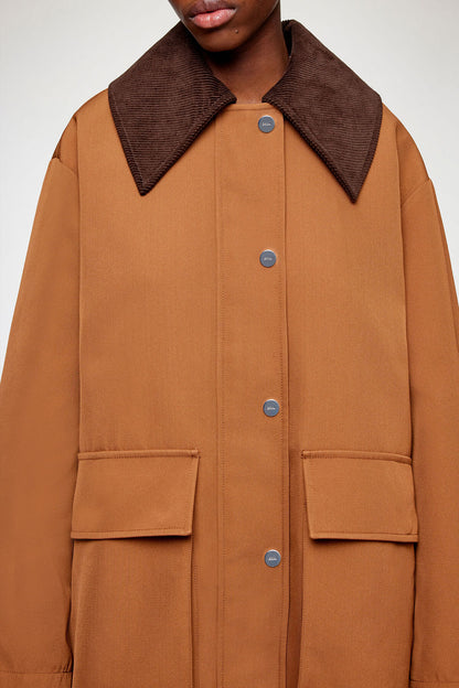 Jacket in Brown Twill
