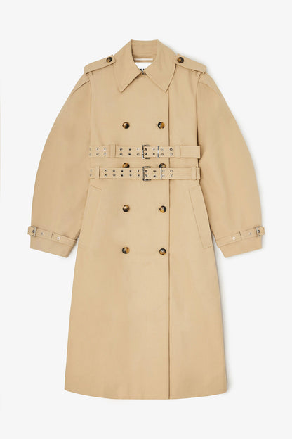 Trench Coat in Double Cotton