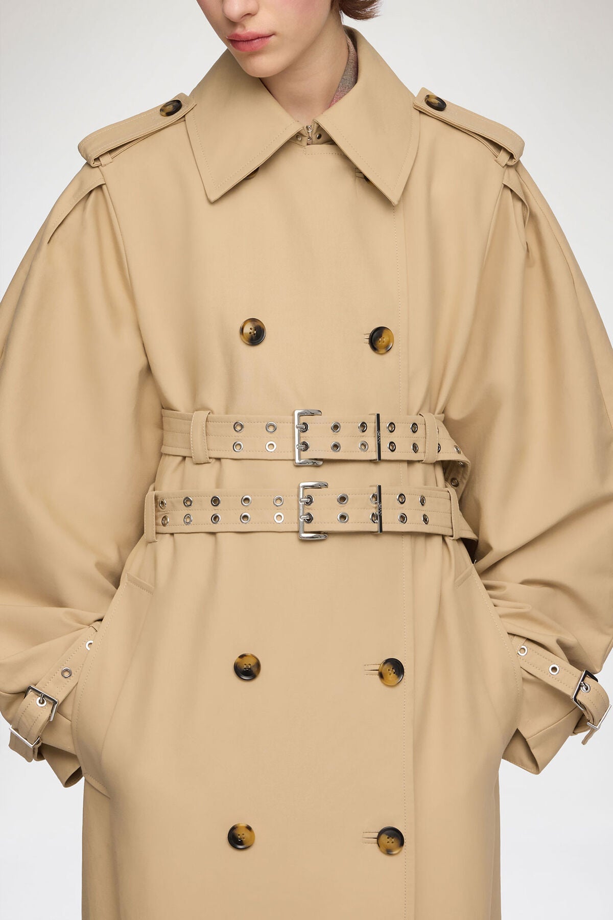 Trench Coat in Double Cotton