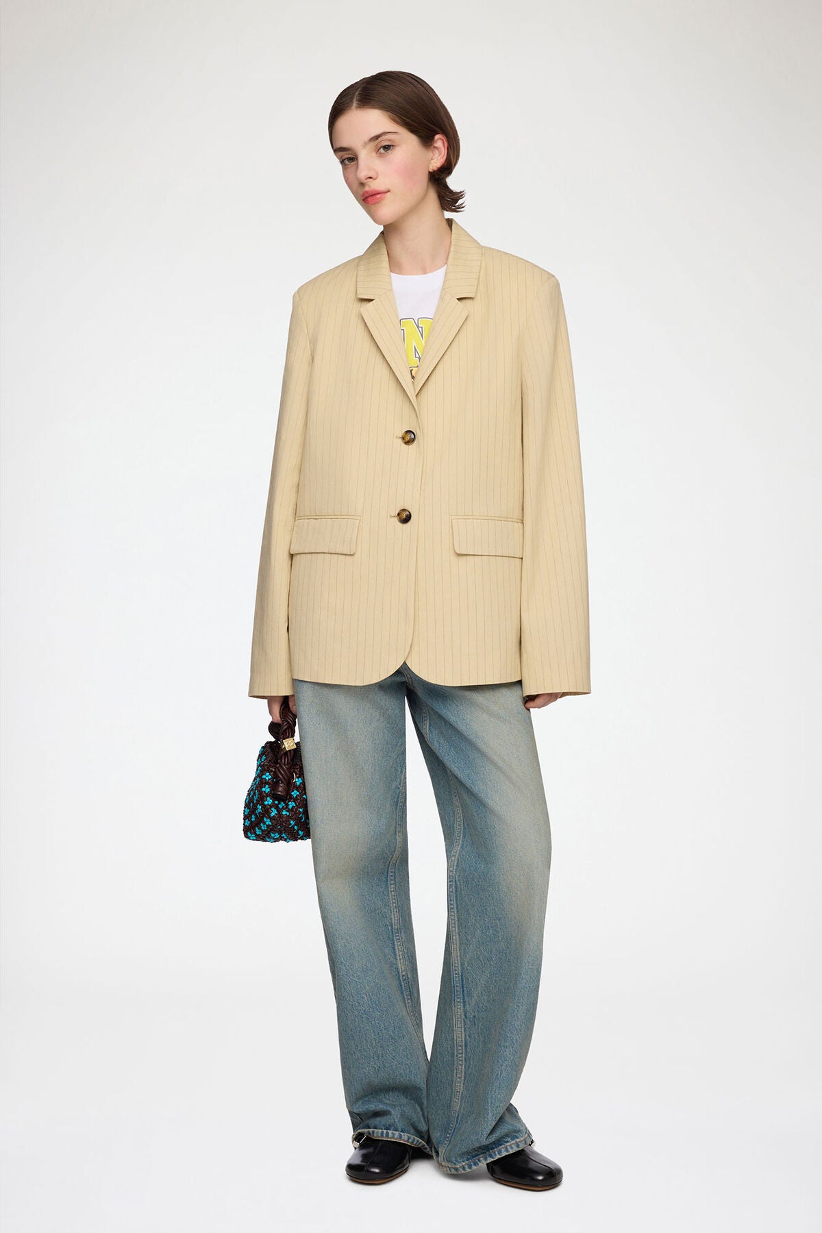 Blazer in Beige Suiting