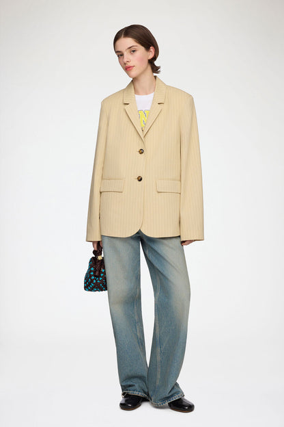 Blazer in Beige Suiting
