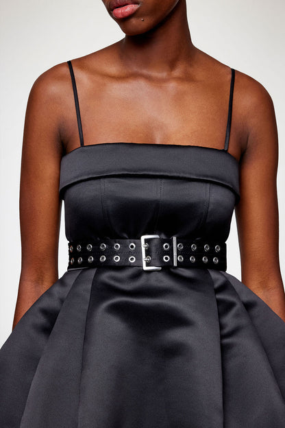 Dress in Black Satin