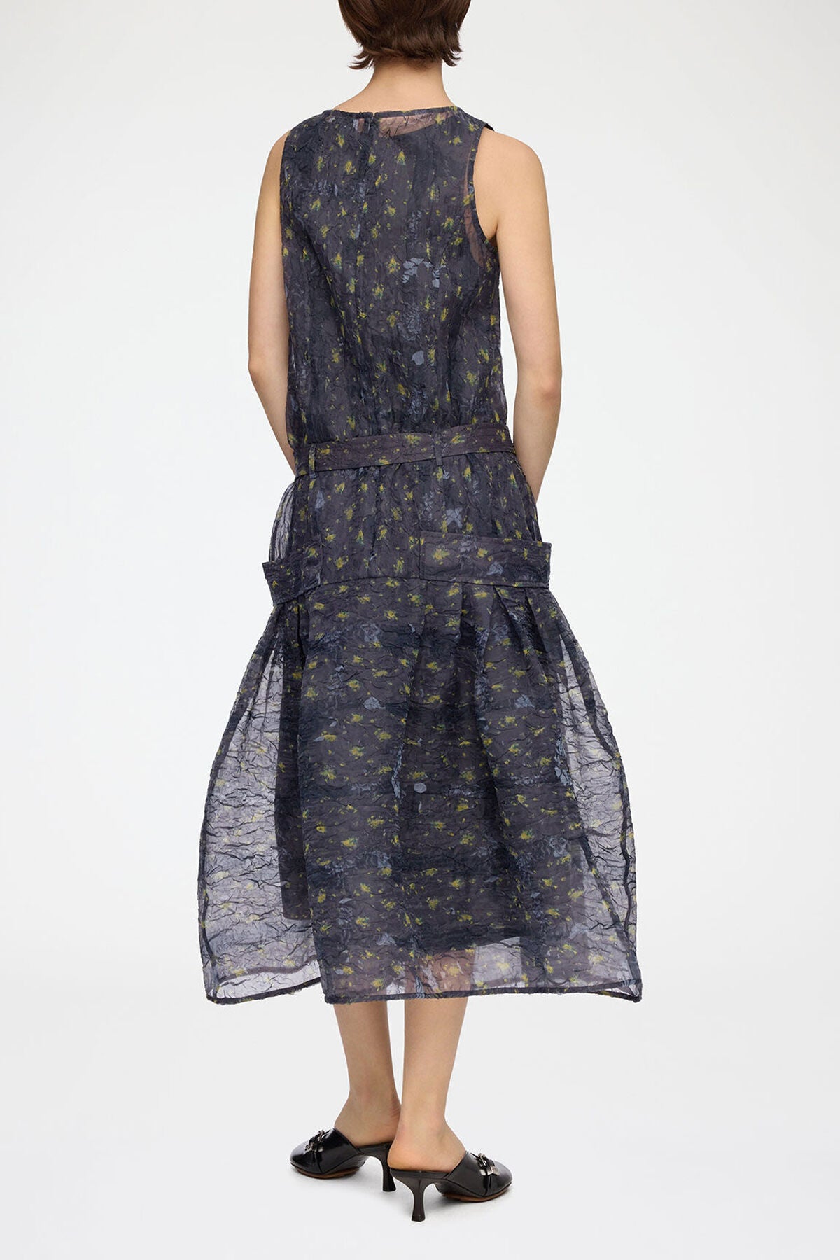 Dress in Shibori Organza