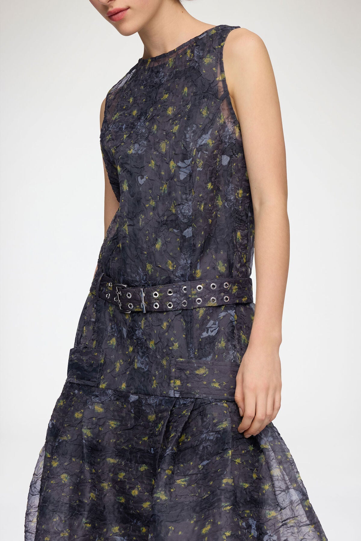 Dress in Shibori Organza