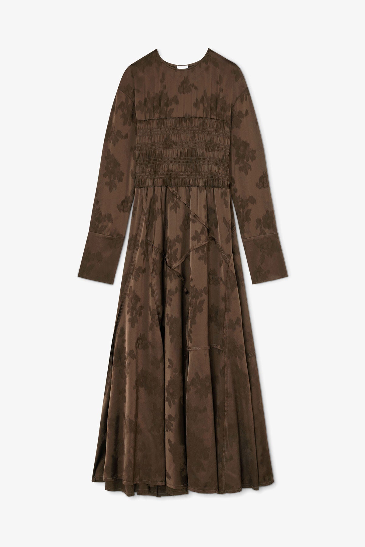 Dress in Brown Satin