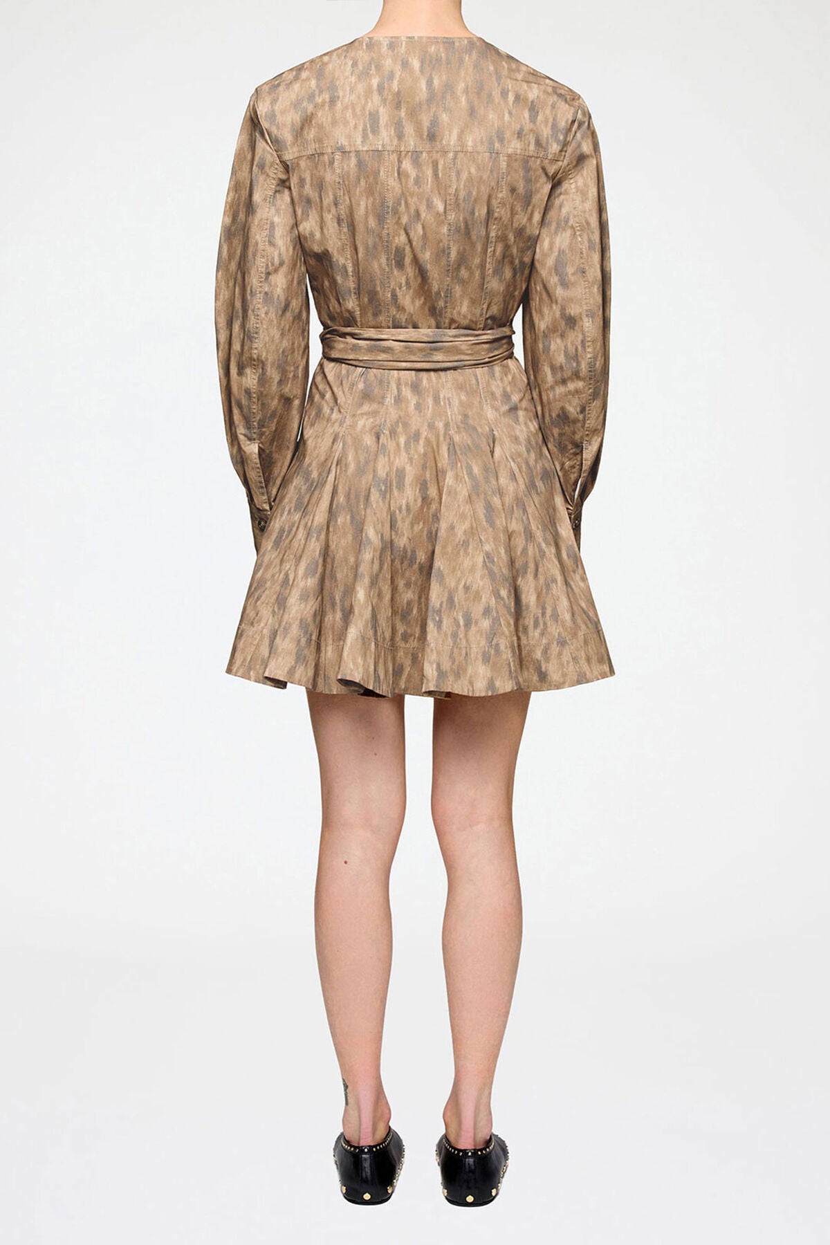 Shirt Dress in Stretch Cotton