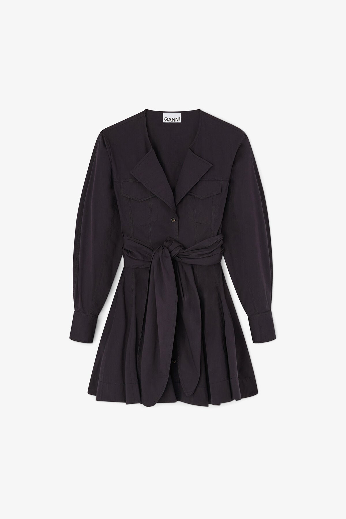 Shirt Dress in Stretch Cotton