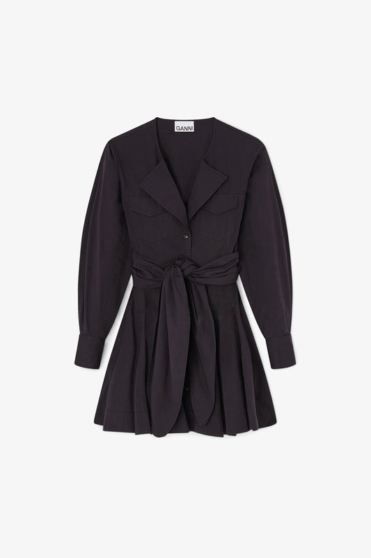 Shirt Dress in Stretch Cotton