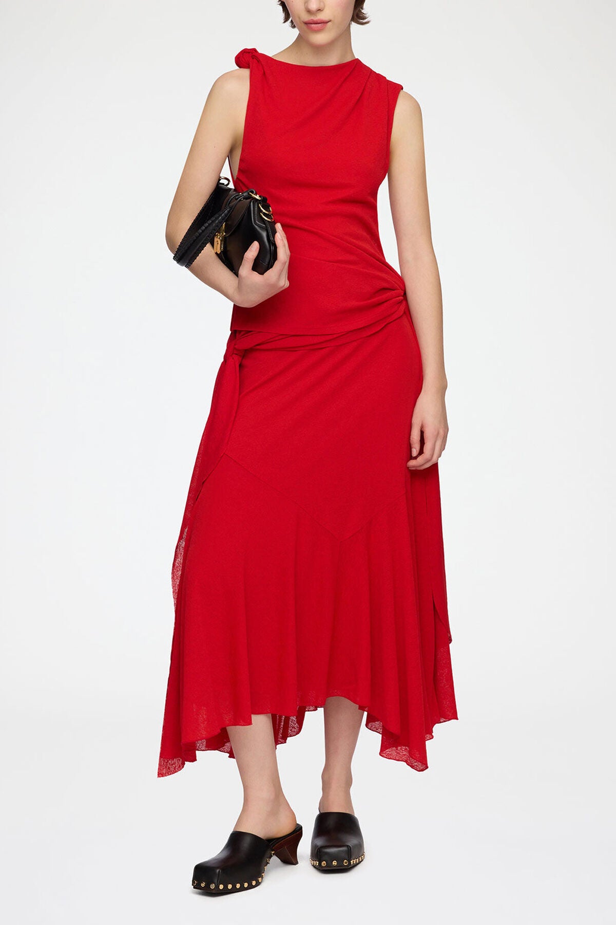 Long Dress in Marl Mesh