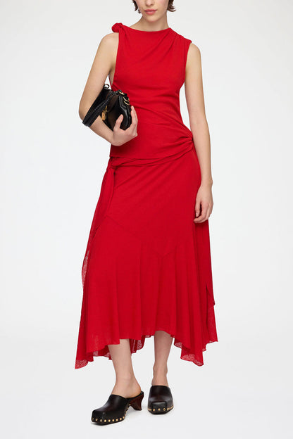 Long Dress in Marl Mesh