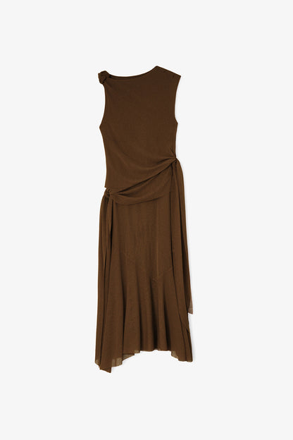 Long Dress in Marl Mesh