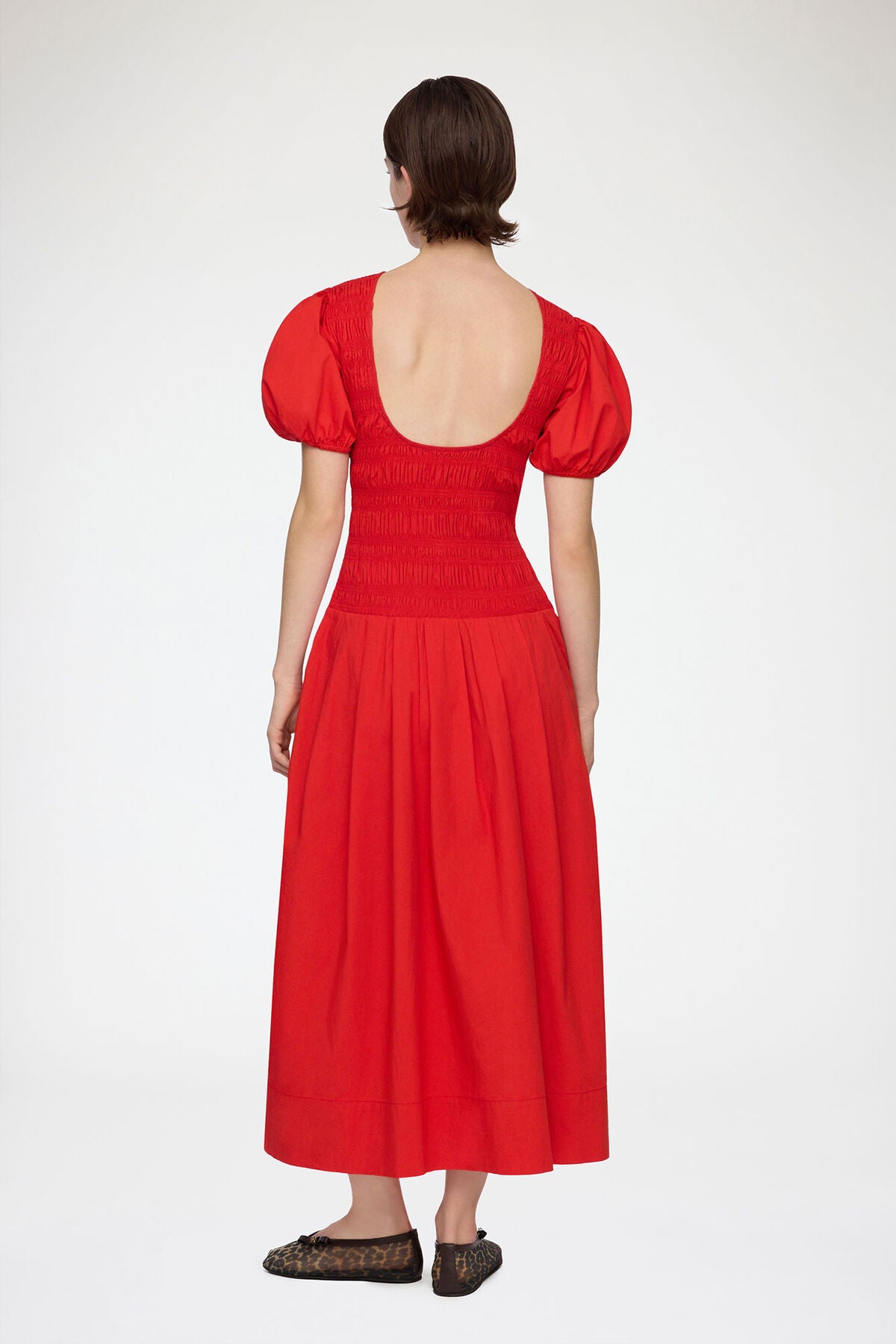 Dress in Smocked Cotton