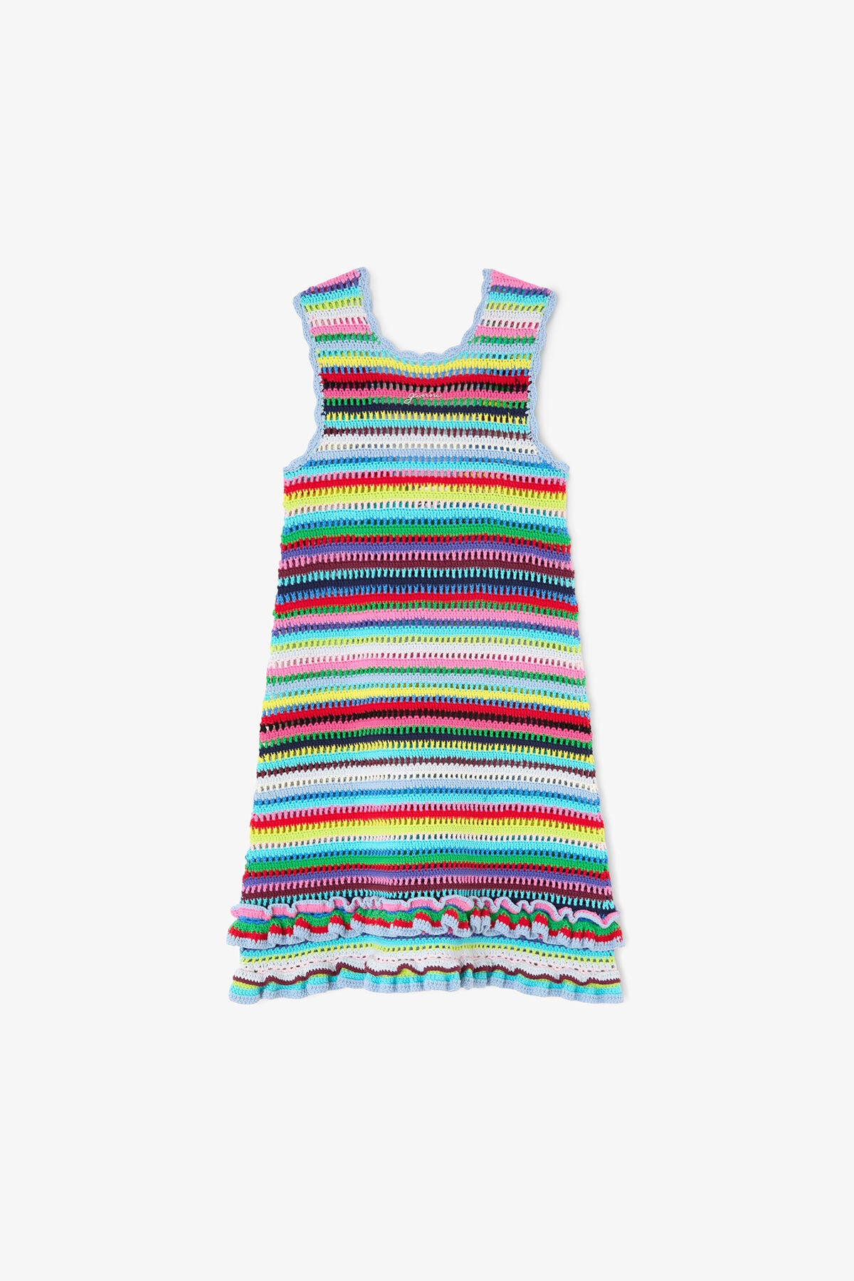 Dress in Striped Crochet