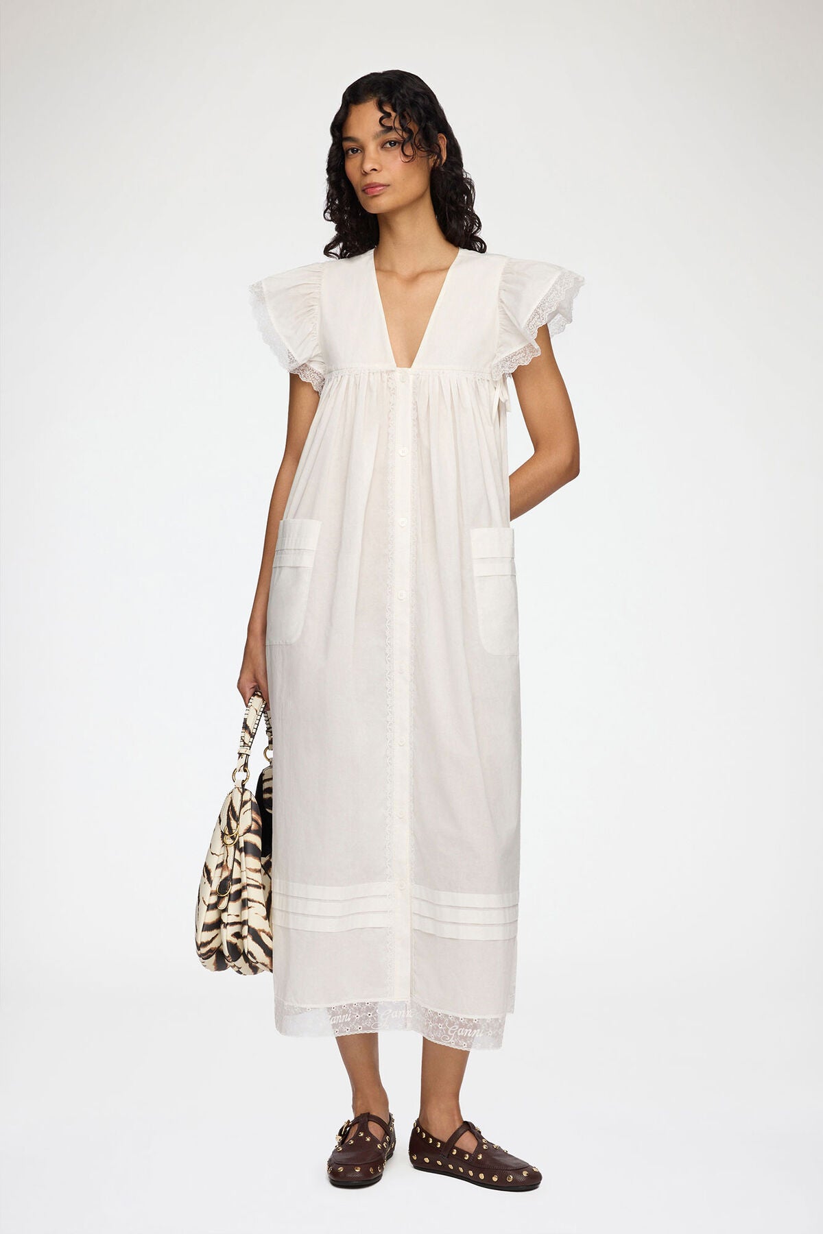 Dress in White Cotton