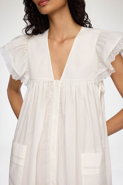 Dress in White Cotton