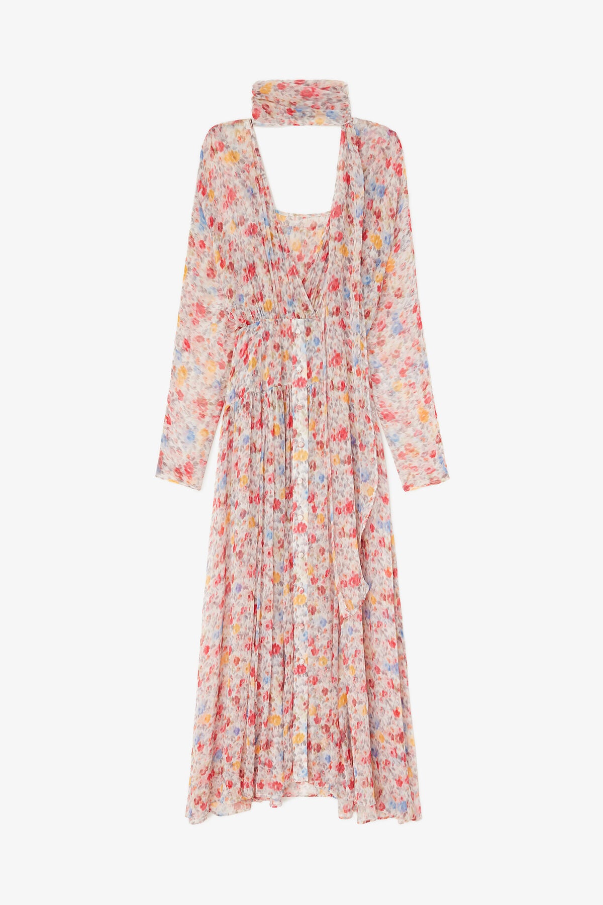 Dress in Floral Silk