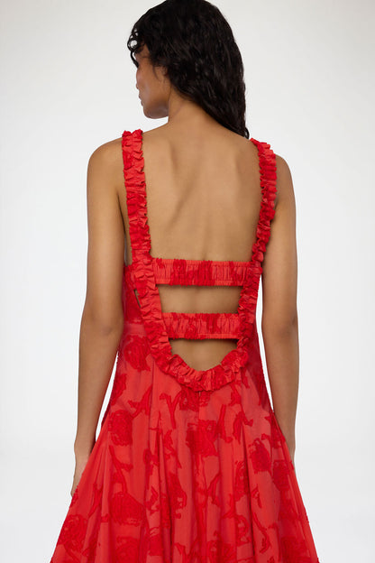 Dress in Red Fil Coupe
