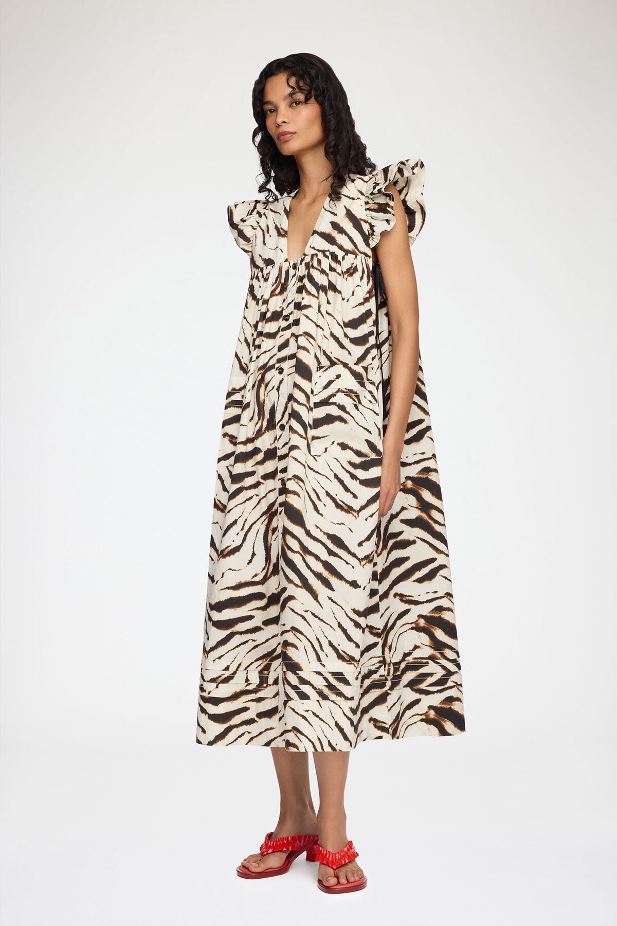 Dress in Printed Cotton